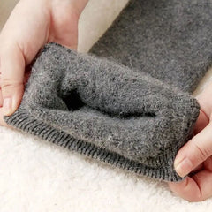 Thigh Warm Footless Socks, Unisex Fleece Knee Warmers Legging, Winter Knit Warm Long Leg Warmer, Warm Boot Cuffs Long Sock, Thin Outdoor Knee Compression Sleeve