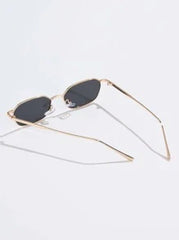 Shein- Tinted Metal Frame Sunglasses For Women