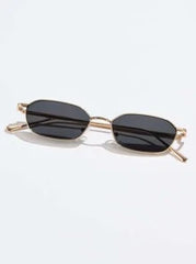Shein- Tinted Metal Frame Sunglasses For Women