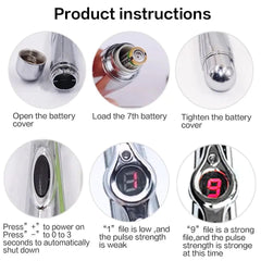 Smart Massager Pen, Acupuncture Pulse Meridian Massage Pen, Trigger Point Massager, Pain Relief Therapy Back Neck Face Beauty Roller, 3 Heads Meridian Pen, Electro Acupuncture Muscle Device