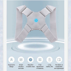 Vibration Reminder Back Posture Corrector, Upper Back Brace Correction Trainer, Back Pain Support Device