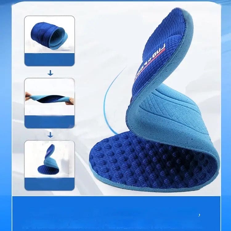 Shock Absorbing Insoles, Full Length Massage Cushion Insoles, Boot Replacement Inserts Shoe, Arch Support Heel Cushion, Unisex Foot Care, Foot Massage Breathable Shoe Soles, Relief Insoles for Working Daily Use, Comfortable Replacement Shoe Insole