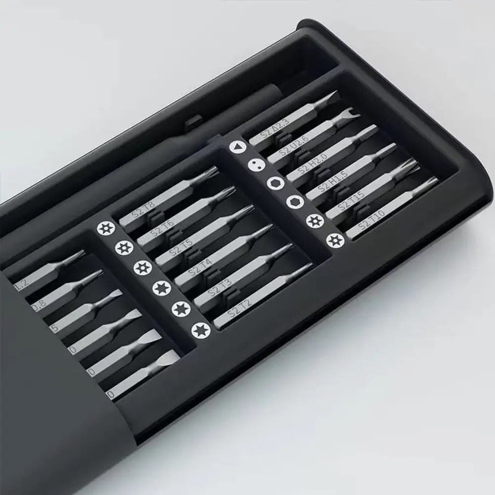 24 In 1 Screwdriver Set, Manual Precision Magnetic Screw Driver Bits, Smart Dismountable Driver DIY Kit, Portable Magnetic Repair Bits, Mini Pocket Screwdriver Set With Case