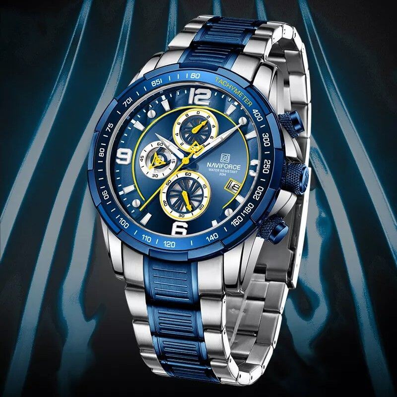 Naviforce - 8020 Fortuitus Chronograph Men Watch - Blue