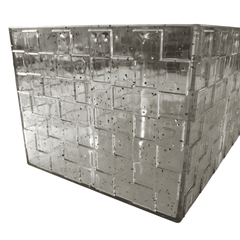 Acrylic Sparkling Tissue Holder, 2 Compartment Tissue Box, Transparent Handkerchief Box, Tissue Box with Storage, Spring Napkin Box Paper Case
