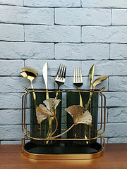 Acrylic Cutlery Holder With Drain Plate, Double Barrel Chopsticks Storage Holder, Kitchen Cutlery Storage Rack