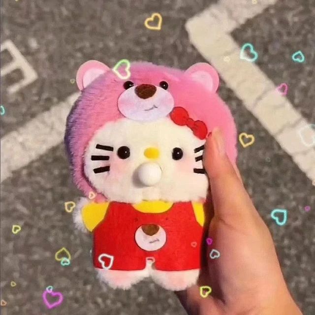 Animal Plush Toy, DIY Squeak Spit Bubbles Patrick Pendant, Cute Cartoon Animal Key Holder, Stuffed Hand Toys