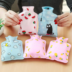 Cartoon Hot Water Bottle, Water Injection Storage Bag, Portable Hot Water Bag