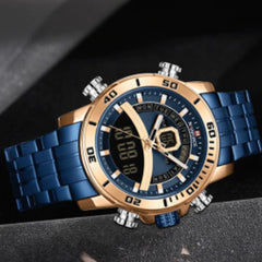 Naviforce- New Men Luxury Brand Waterproof Watch For Men Fashion Quartz Wristwatch With Brand Box - NF9181