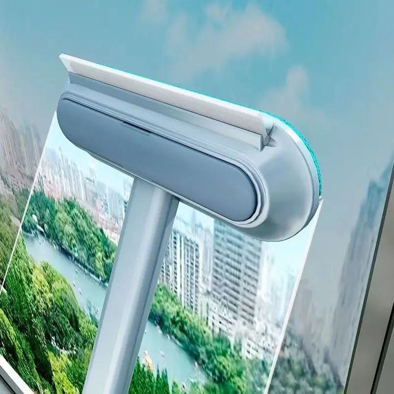 4 In 1 Window Washer Kit, Multifunctional Mesh Screen Brush, Washable Household Cleaning Accessories, Multipurpose Magic Scrubber Brush, Double Sided Detachable Window Cleaner Tool