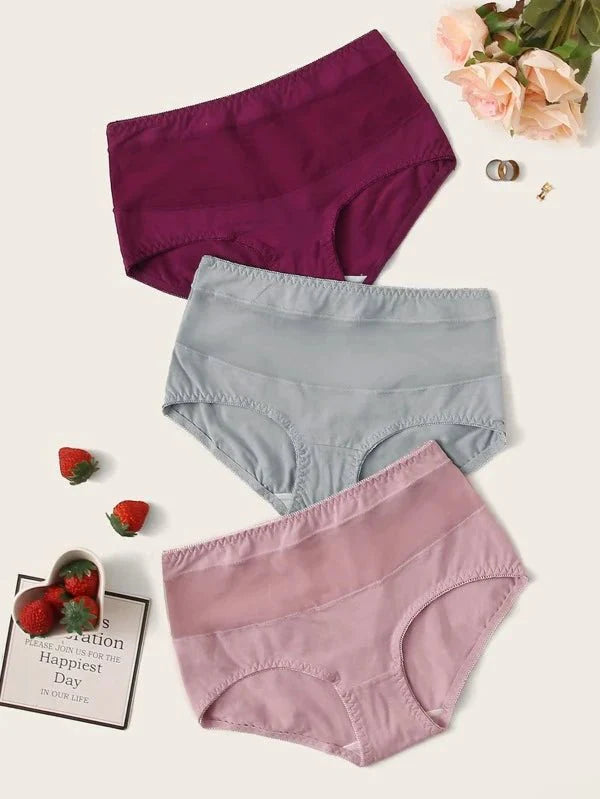 Shein - 3Pack Solid Panty Set