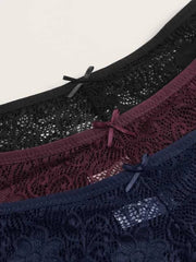 Shein - 3Pack Floral Lace Panty Set