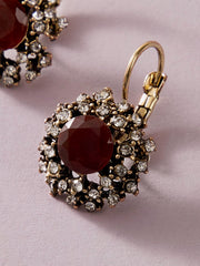 Shein - 1pair Rhinestone Decor Stud Earrings