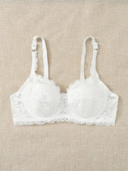 Shein - Beautiful bra with lace pattern and harmonious color