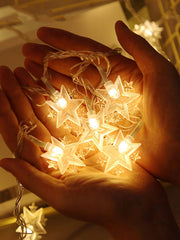 Shein- 1pc String Light With 10pcs Star Shaped Bulb
