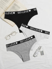 Shein - 3 Piece Underwear Set