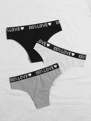 Shein - 3 Piece Underwear Set