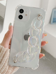 Shein- Chain Hand Strap Phone Case
