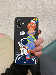 Shein - Solid Anti-Fall Phone Case With Wristband