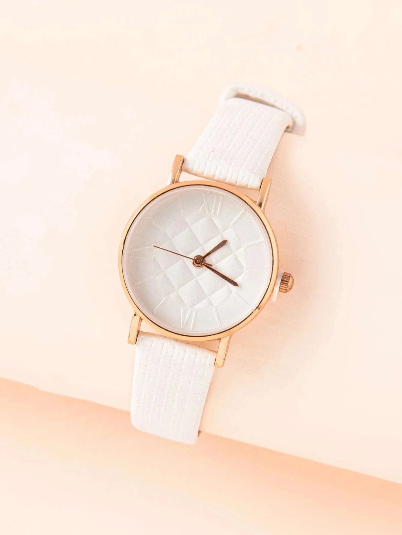 Shein - Round Pointer Minimalist Quartz Watch