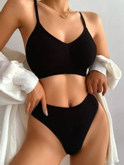 Shein - Seamless Plain Lingerie Set
