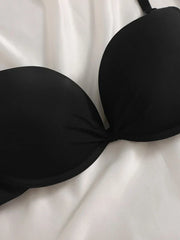 Shein - Plain Underwire Bra Set - 3 Pieces