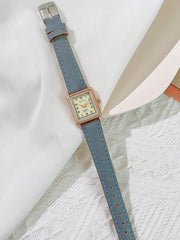 Shein - Rectangle Pointer Quartz Watch
