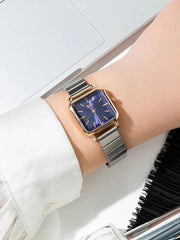 Shein - Square Pointer Quartz Watch