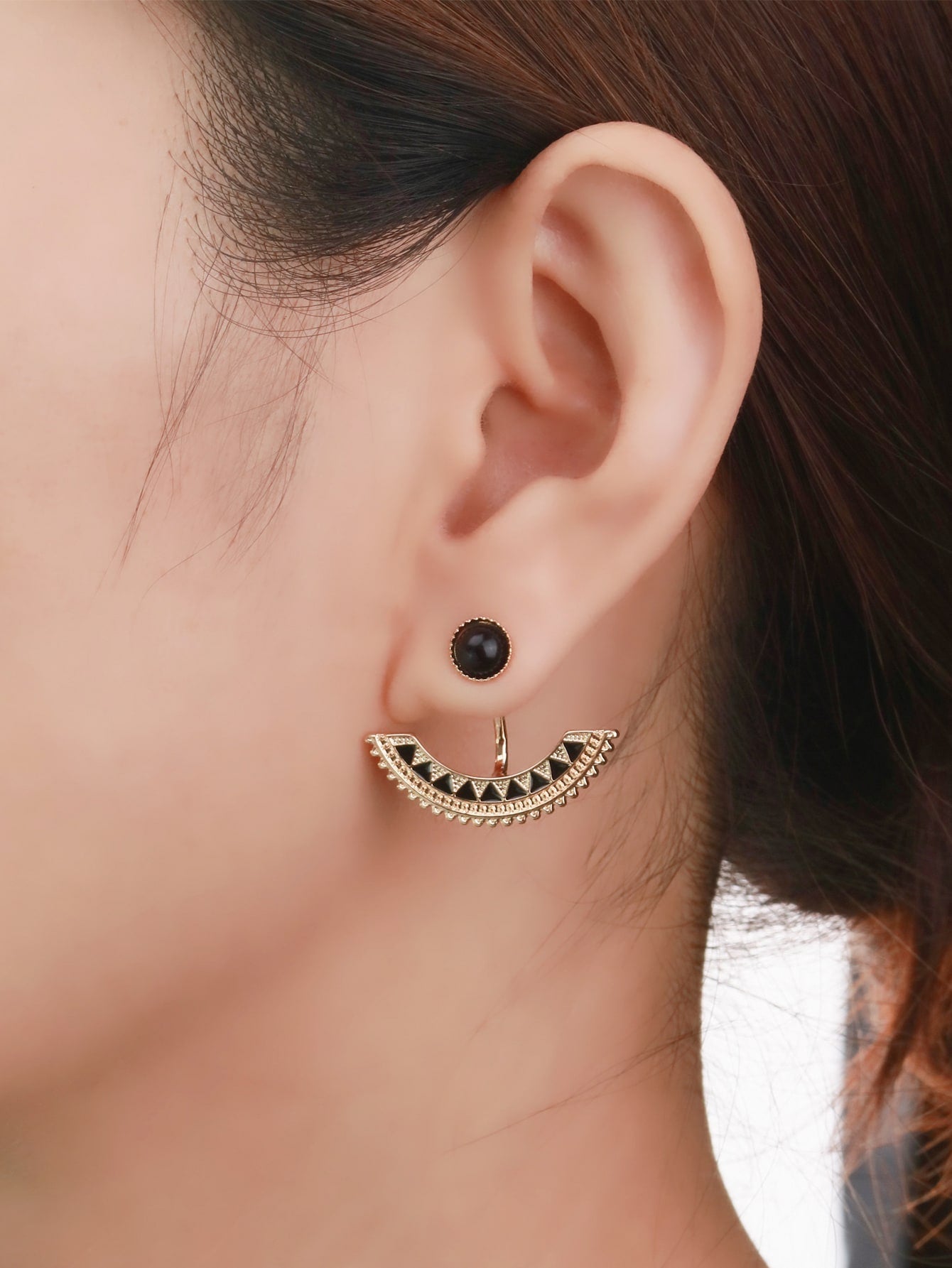 Shein - Round Decor Earring Jackets