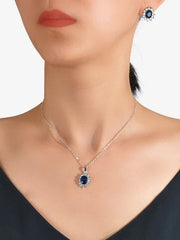 Shein- 3pcs rhinestone embellished jewelry set