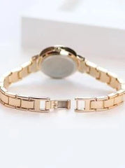 Shein - Round Pointer Quartz Watch