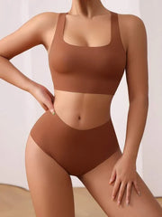 Shein - Plain No Show Lingerie Set