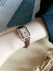 Shein - Vintage Rectangle Pointer Quartz Watch