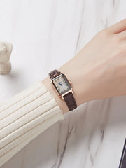 Shein - Vintage Rectangle Pointer Quartz Watch