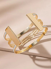 Shein - Glitter Detail Cuff Bangle