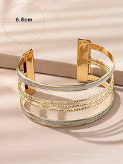 Shein - Glitter Detail Cuff Bangle