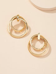 Shein - Round Drop Earrings