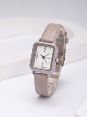 Shein - Water Resistant Square Pointer Quartz Watch