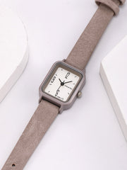 Shein - Water Resistant Square Pointer Quartz Watch