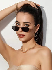 Shein - Metal Frame Fashion Glasses