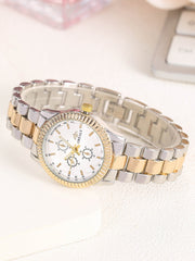 Shein - 1pc Minimalist Quartz Watch & 4pcs Bracelet & 1pc Strap Link Removal Tool