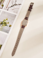 Shein - Vintage Water Resistant Polygon Pointer Quartz Watch
