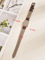 Shein - Vintage Water Resistant Polygon Pointer Quartz Watch