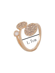 Shein - Rhinestone Decor Wrap Ring