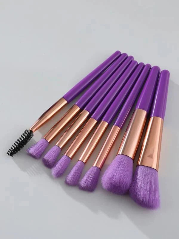 Shein - 8 Piece Makeup Brush Set