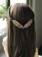 Shein - Rhinestone Hair Hoop With Leaf Embellishment