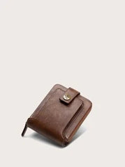 Shein - Button Decor Zipper Around Small Wallet Credit Card Small Purse Bi-Fold Small Pouch Men Women Wallet