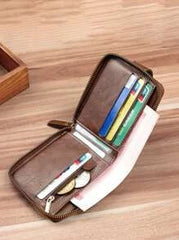 Shein - Button Decor Zipper Around Small Wallet Credit Card Small Purse Bi-Fold Small Pouch Men Women Wallet