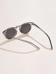Shein - Round Frame Sunglasses