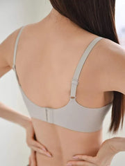 Shein - Dazy Plain Ring Linked Wireless Bra